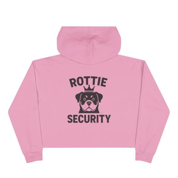 1006742661210132700_2048-1.jpeg Rottie Security Cropped Hoodie — Cute Rottweiler Guardian Graphic