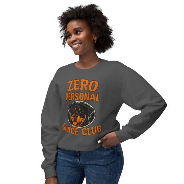 10084894401739980384_2048.jpeg Zero Personal Space Club Sweatshirt — Funny Dog Graphic Crewneck