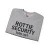 Rottie Security™ "Funny Task List" Light Color Crewneck Sweatshirt