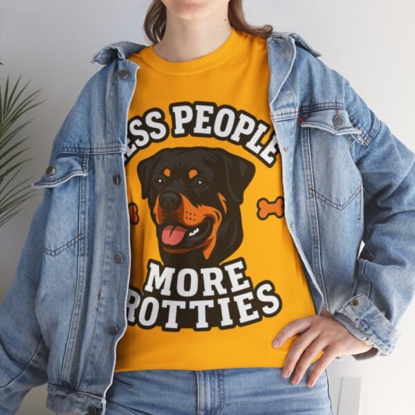 10210287571000954853_2048.jpeg "Less People More Rotties" Rottweiler Dog Lover Tee