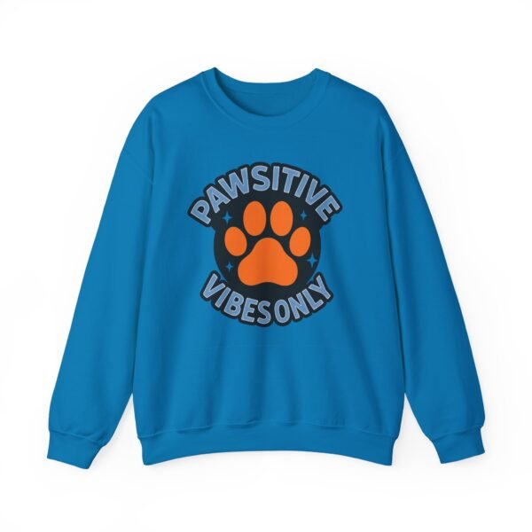 Pawsitive Vibes Only Circle with Paw Sweatshirt