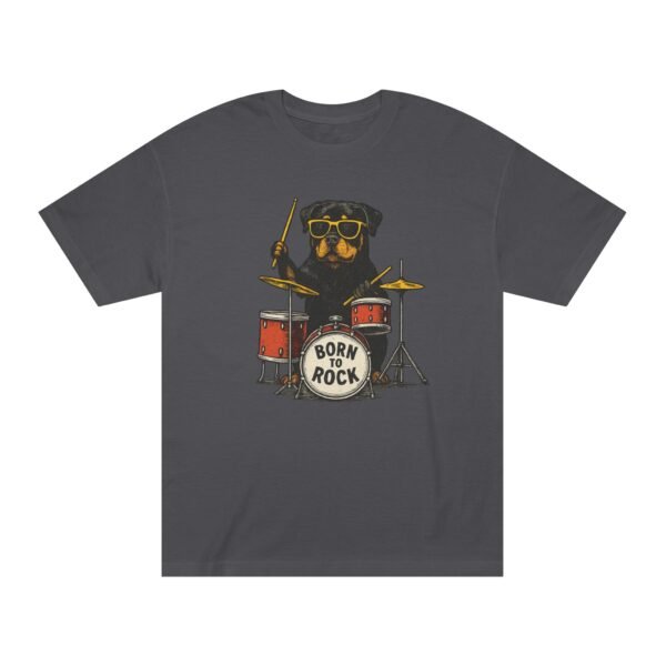 10457588753406365401_2048.jpeg Rottie Born to Rock Unisex Classic Tee