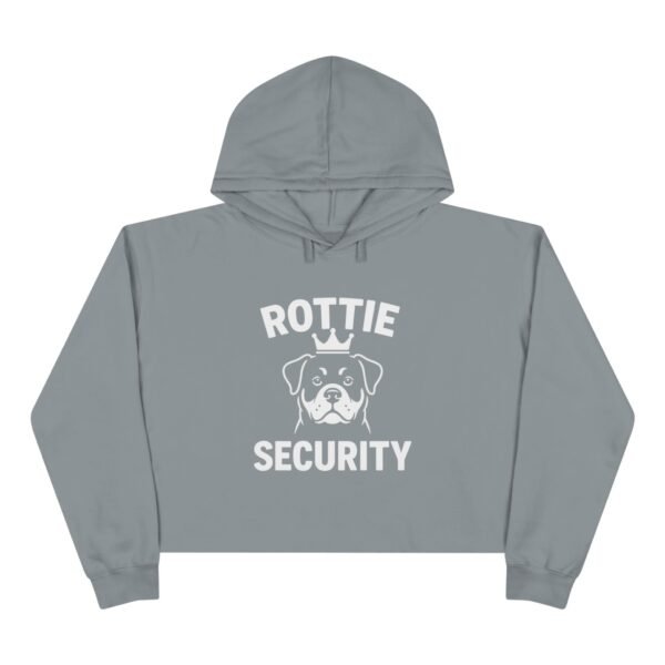 10739611514643259479_2048.jpeg Rottie Security™ Cropped Hoodie — Rottweiler Dog Mom/Dad Crown Graphic