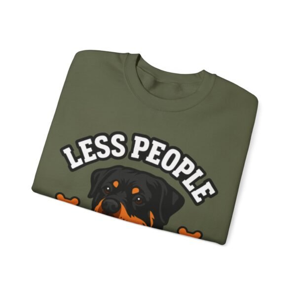 Less People More Rotties Sweatshirt — Rottweiler Dog Lover Crewneck