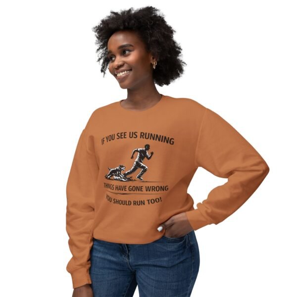 11273572577844929103_2048.jpeg If You See Us Running Crewneck - Funny Running Sweatshirt
