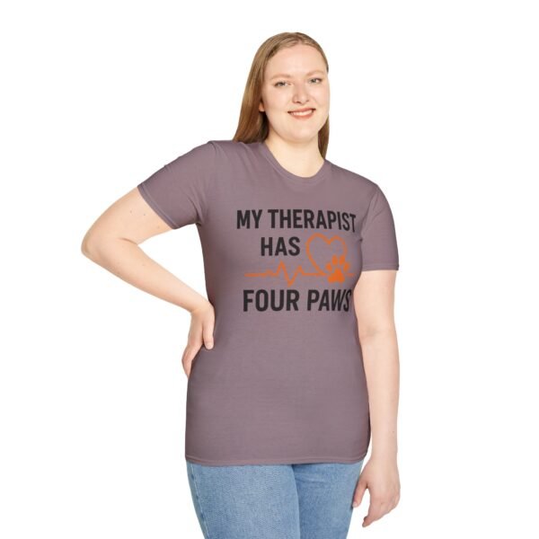 11385398200843489062_2048.jpeg My Therapist Has Four Paws T-Shirt — Funny Dog/Cat Lover Tee