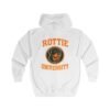 11431610356281794304_2048.jpeg Rottie University™ Rottweiler Mascot Zip Hoodie NP — Full‑Zip Jacket