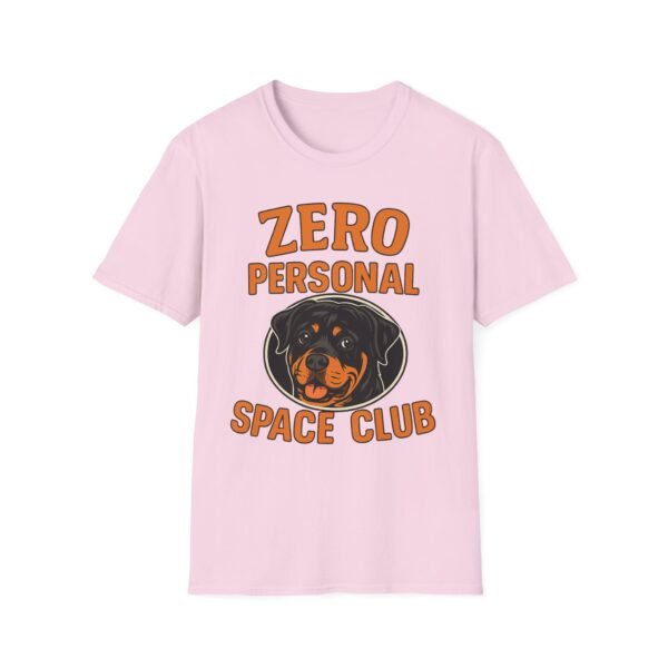 Zero Personal Space Club T-Shirt — Funny Rottweiler Dog Tee
