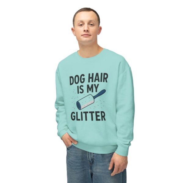 Dog Hair Is My Glitter Sweatshirt — Funny Pet Lover Crewneck
