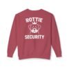 11754866572466967415_2048.jpeg Rottie Security Sweatshirt — Rottweiler Dog Crewneck White Print