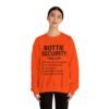 Rottie Security™ "Funny Task List" Light Color Crewneck Sweatshirt