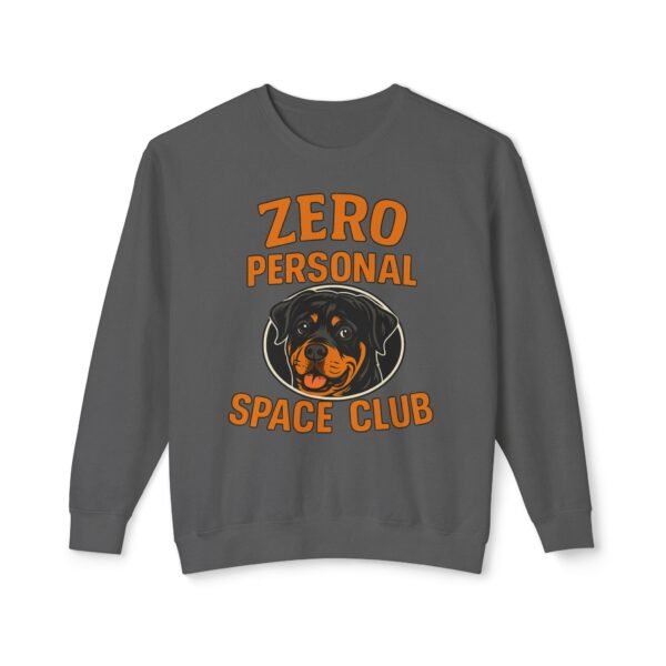 12325562022550493177_2048.jpeg Zero Personal Space Club Sweatshirt — Funny Dog Graphic Crewneck
