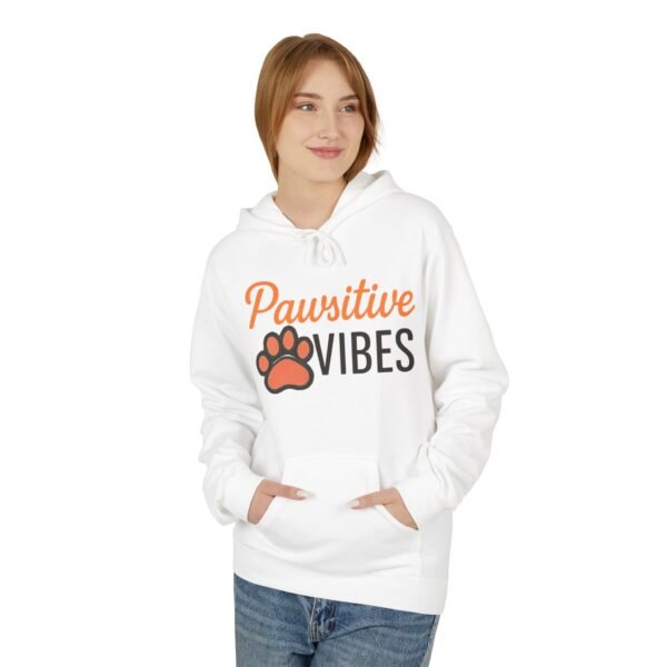 Pawsitive Vibes Hoodie — Cute Paw Print Animal Lover Sweatshirt