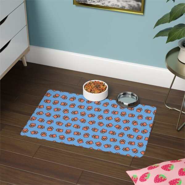 Paw Print pet food mat