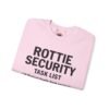 Rottie Security™ "Funny Task List" Light Color Crewneck Sweatshirt