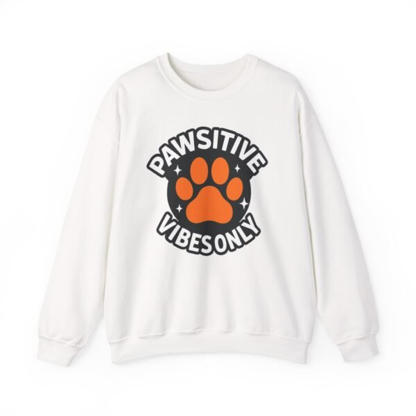 Pawsitive Vibes Only Circle with Paw Sweatshirt