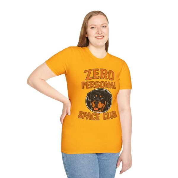 Zero Personal Space Club T-Shirt — Funny Rottweiler Dog Tee