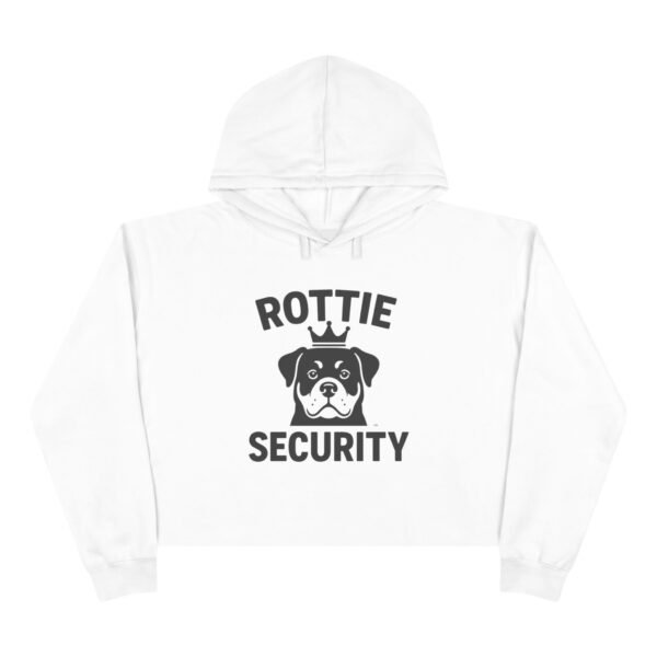 13075355501797359547_2048-1.jpeg Rottie Security Cropped Hoodie — Cute Rottweiler Guardian Graphic