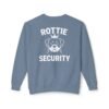 13458065785887717028_2048.jpeg Rottie Security Sweatshirt — Rottweiler Dog Crewneck White Print
