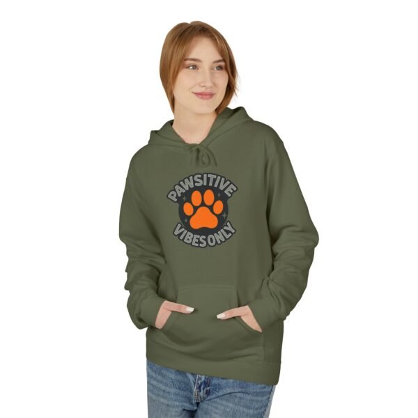 13720881806034930699_2048.jpeg Pawsitive Vibes Only Hoodie — Cute Circle Paw Print Animal Lover Sweatshirt