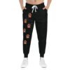 13759044486835027957_2048.jpeg Dog Lover Paw Print Athletic Joggers — Black Cozy Sweatpants (Right-Leg Print)