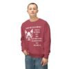 Crewneck Sweatshirt - Funny Dog Bite Quote with Winking Face Graphic