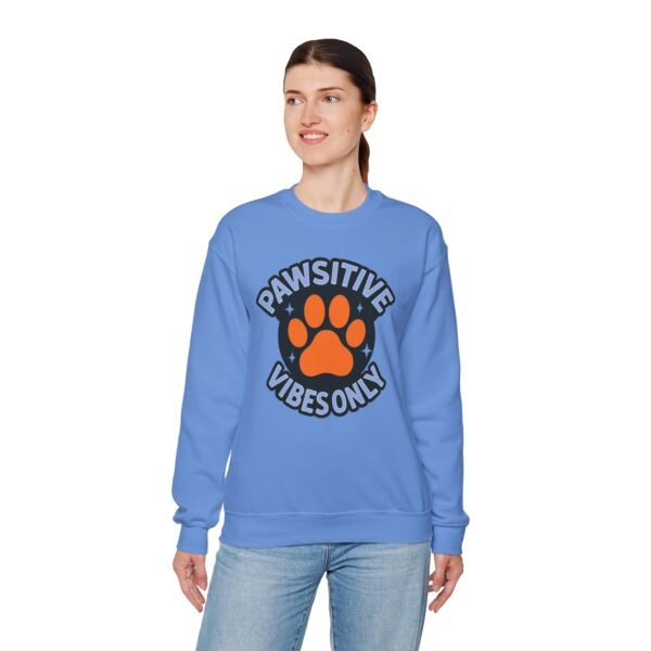 Pawsitive Vibes Only Circle with Paw Sweatshirt