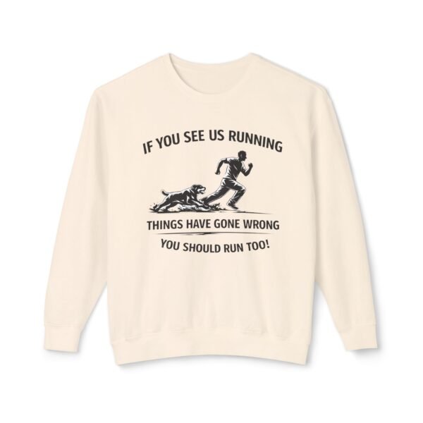 14903492242260994478_2048.jpeg If You See Us Running Crewneck - Funny Running Sweatshirt