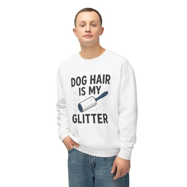 Dog Hair Is My Glitter Sweatshirt — Funny Pet Lover Crewneck