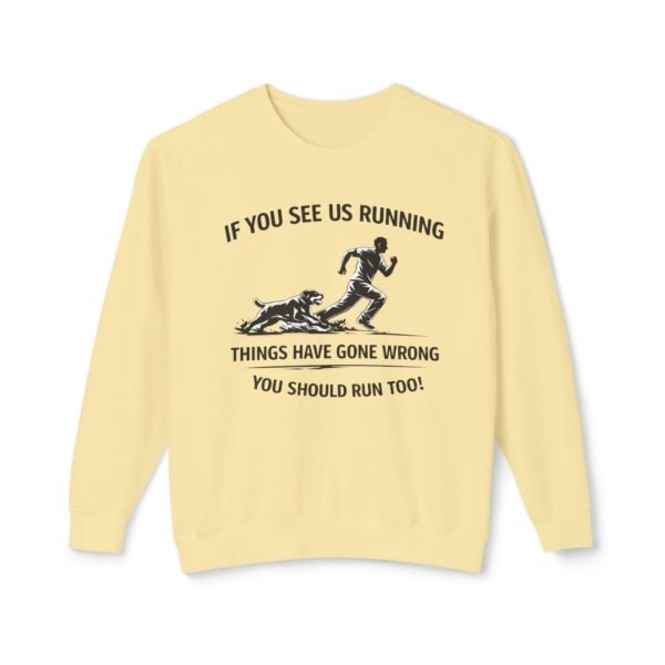 15363541043138490479_2048.jpeg If You See Us Running Crewneck - Funny Running Sweatshirt