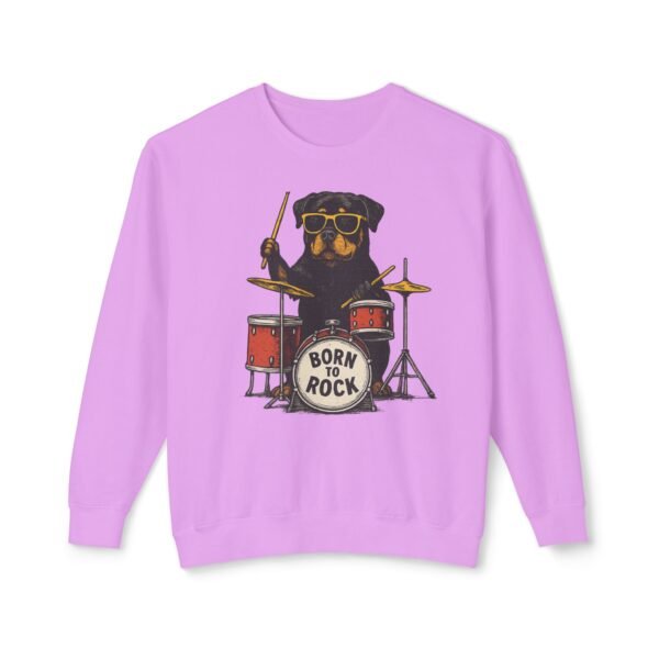 15456385379930025239_2048.jpeg Rottie Born to Rock Sweatshirt