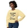 Dog Hair Is My Glitter Sweatshirt — Funny Pet Lover Crewneck