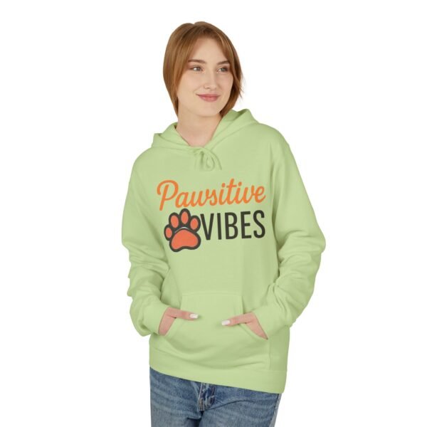 Pawsitive Vibes Hoodie — Cute Paw Print Animal Lover Sweatshirt