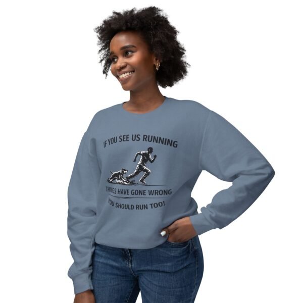 15966584187537918180_2048.jpeg If You See Us Running Crewneck - Funny Running Sweatshirt
