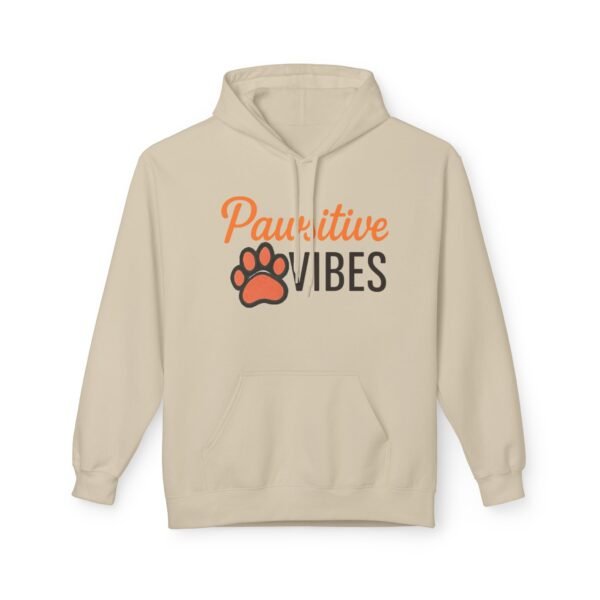 Pawsitive Vibes Hoodie — Cute Paw Print Animal Lover Sweatshirt