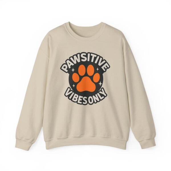 Pawsitive Vibes Only Circle with Paw Sweatshirt