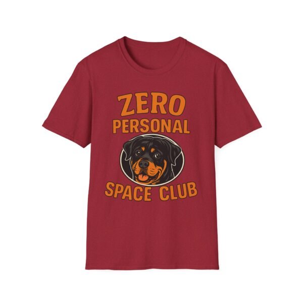 Zero Personal Space Club T-Shirt — Funny Rottweiler Dog Tee