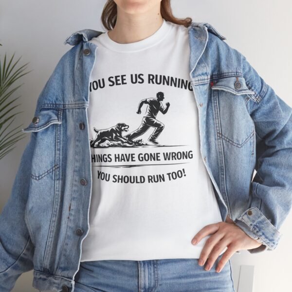 16470110062400201504_2048.jpeg If You See Me Running - Funny Rottweiler Tee Light Colors
