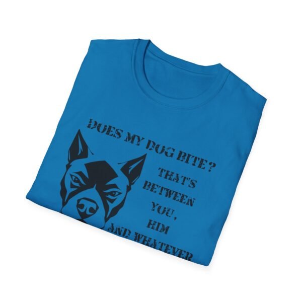16762928502990698784_2048.jpeg Does My Dog Bite Softstyle T-Shirt