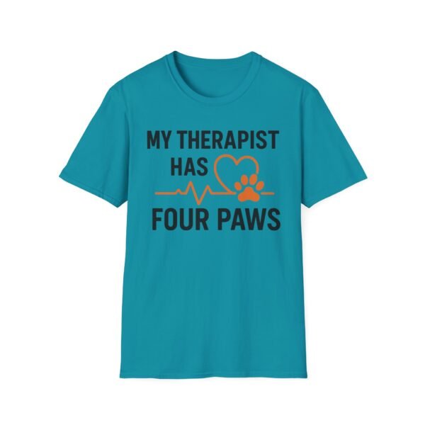 16873358509253608724_2048.jpeg My Therapist Has Four Paws T-Shirt — Funny Dog/Cat Lover Tee