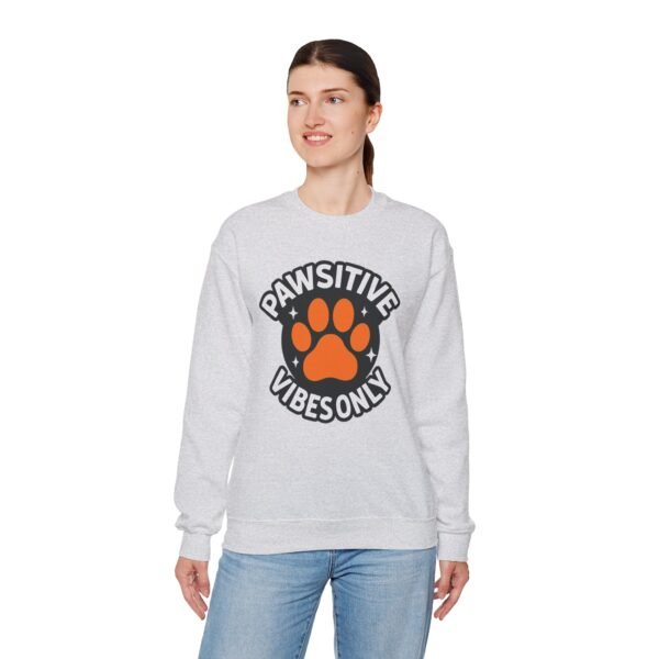 Pawsitive Vibes Only Circle with Paw Sweatshirt