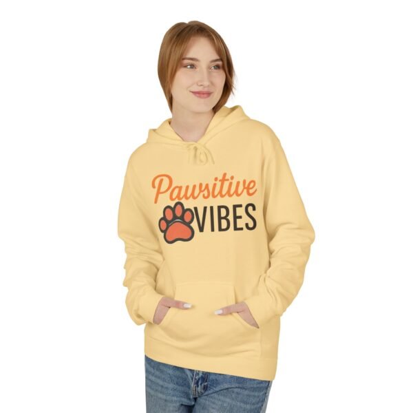 Pawsitive Vibes Hoodie — Cute Paw Print Animal Lover Sweatshirt