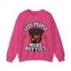 Less People More Rotties Sweatshirt — Rottweiler Dog Lover Crewneck