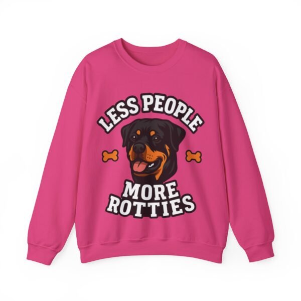 Less People More Rotties Sweatshirt — Rottweiler Dog Lover Crewneck