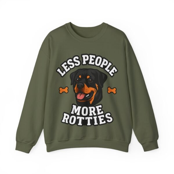 Less People More Rotties Sweatshirt — Rottweiler Dog Lover Crewneck