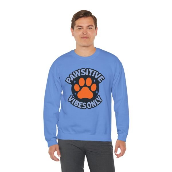Pawsitive Vibes Only Circle with Paw Sweatshirt