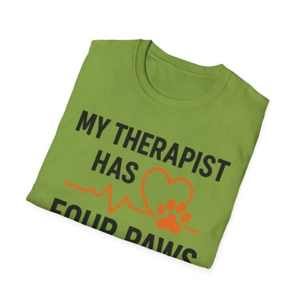 1844426370120765507_2048.jpeg My Therapist Has Four Paws T-Shirt — Funny Dog/Cat Lover Tee