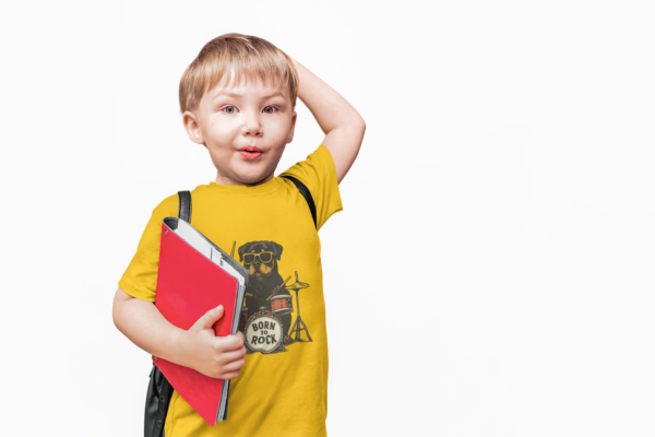 20251127034044-1f0cb42d-aca9-67b8-80d6-1ef41f5d5b0f.png Rottie Born to Rock Unisex Classic Tee