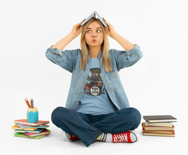 20251127034046-1f0cb42d-b8db-6f90-83d5-76a5b3e67c08.png Rottie Born to Rock Unisex Classic Tee