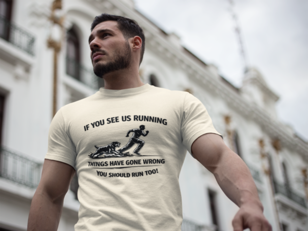 20260116181502-1f0f3074-6be5-6e00-b624-b20ee14c7d72.png If You See Me Running - Funny Rottweiler Tee Light Colors